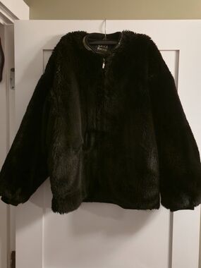 Zara Black Teddy Jacket